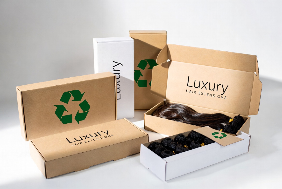 Recyclable hair extension boxes wholesale